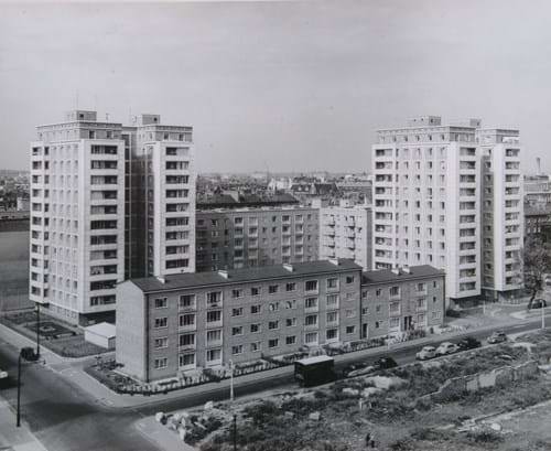 White buildings