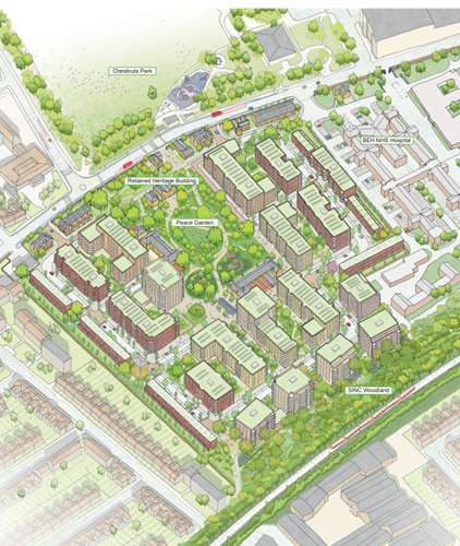 Map of St Ann's site